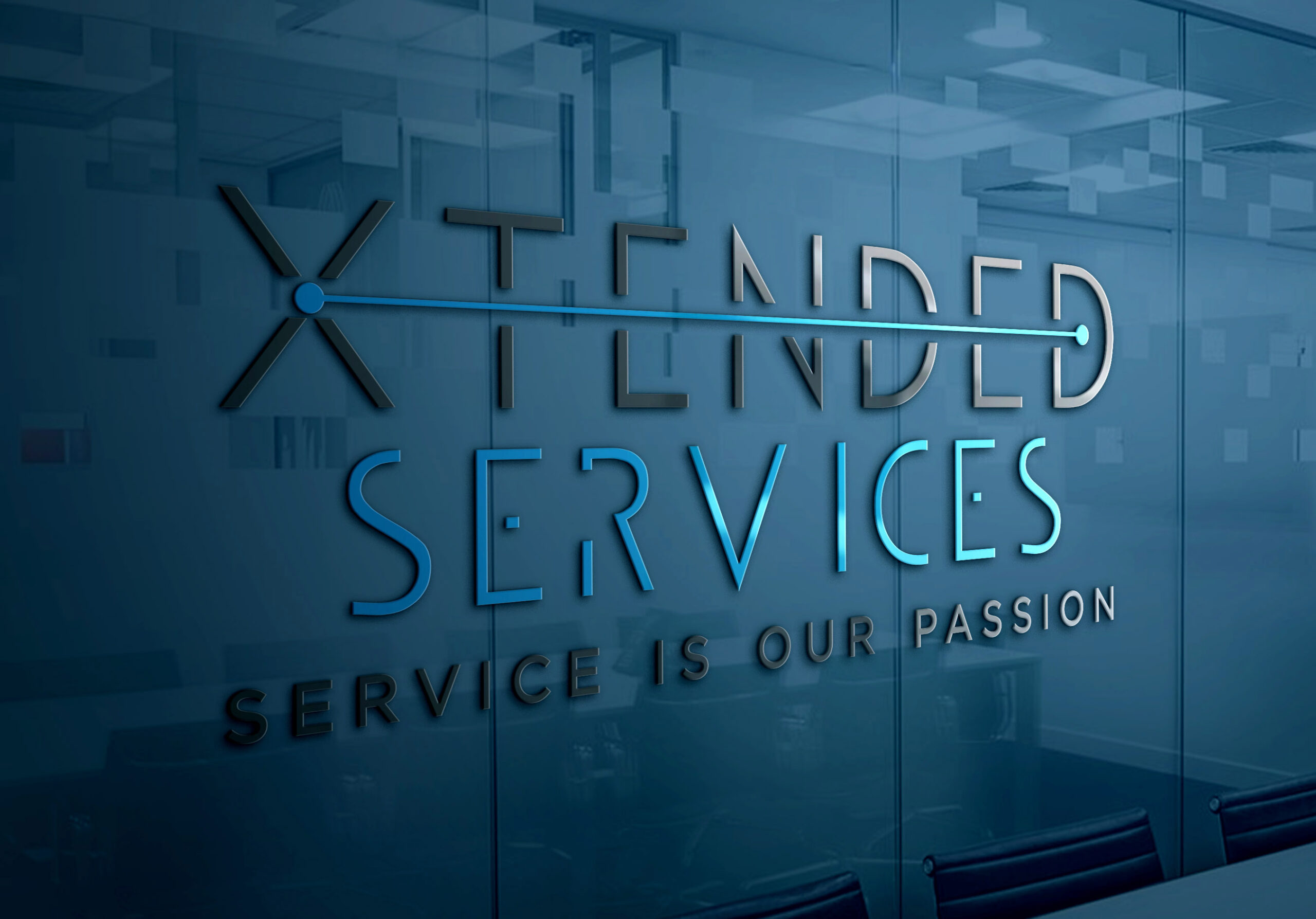 Extended Services Logo 3D Mockup (1)